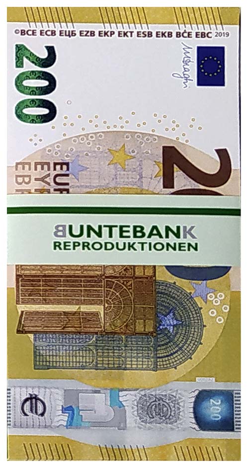200er Geldstapel Euroscheine mit Banderole