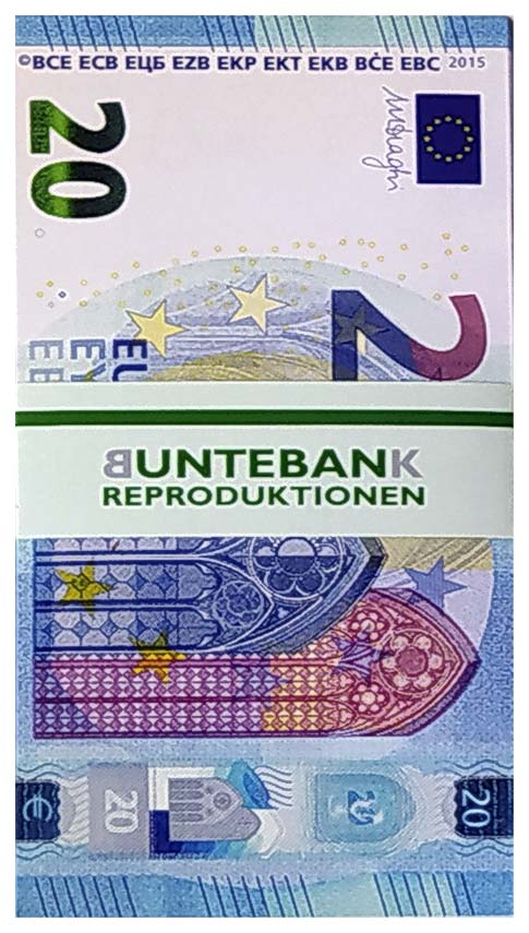 20er Geldstapel Euroscheine mit Banderole